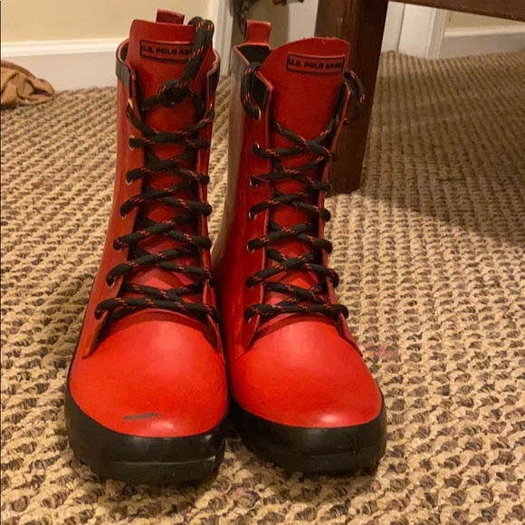 Red U.S. Polo Assassin Boots - Picture 2 of 3